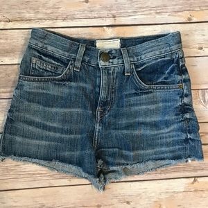 Current Elliot High Waisted Jean Shorts